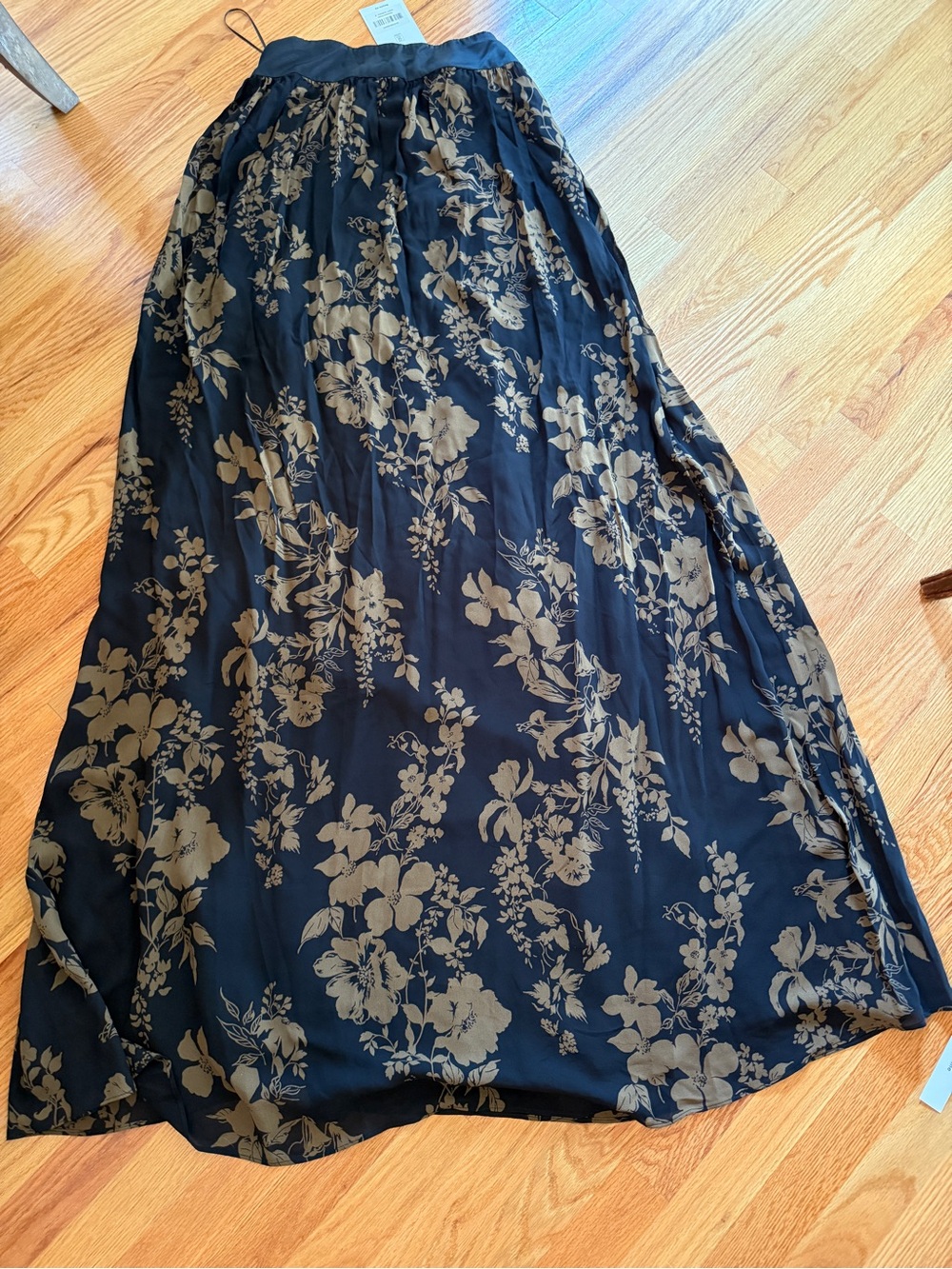 Reformation Maribelle Strapless Black Floral Maxi Dress Night Garden Sz 0 - Picture 7 of 14